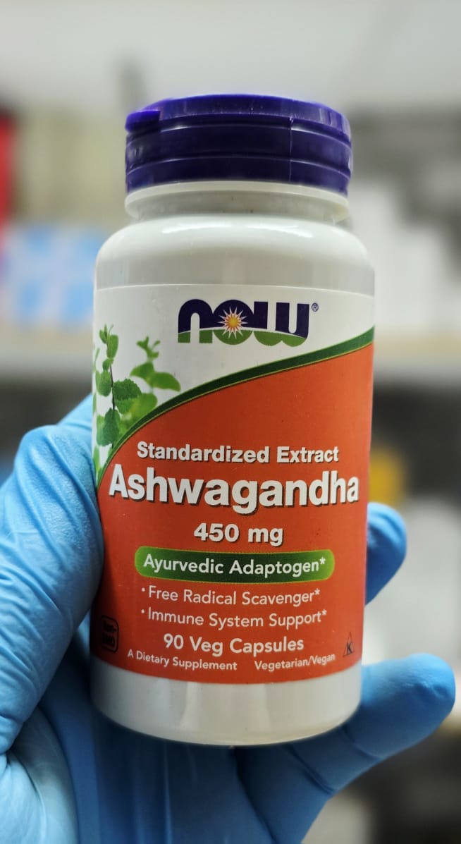 b7e895c6-bd3b-4a44-b35c-de6b52c087ec NOW Foods Ashwagandha 450 mg – أشواجاندا مستخلص قياسي – 90 كبسولة نباتية - الصورة 1